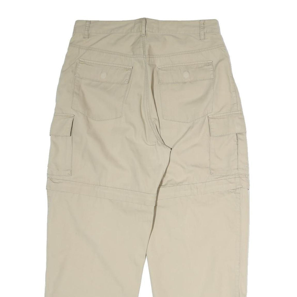 PYRAMID Mens Cotton Blend Beige Regular Fit Straight Leg Trousers W30 L27 Casual