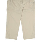 PYRAMID Mens Cotton Blend Beige Regular Fit Straight Leg Trousers W30 L27 Casual