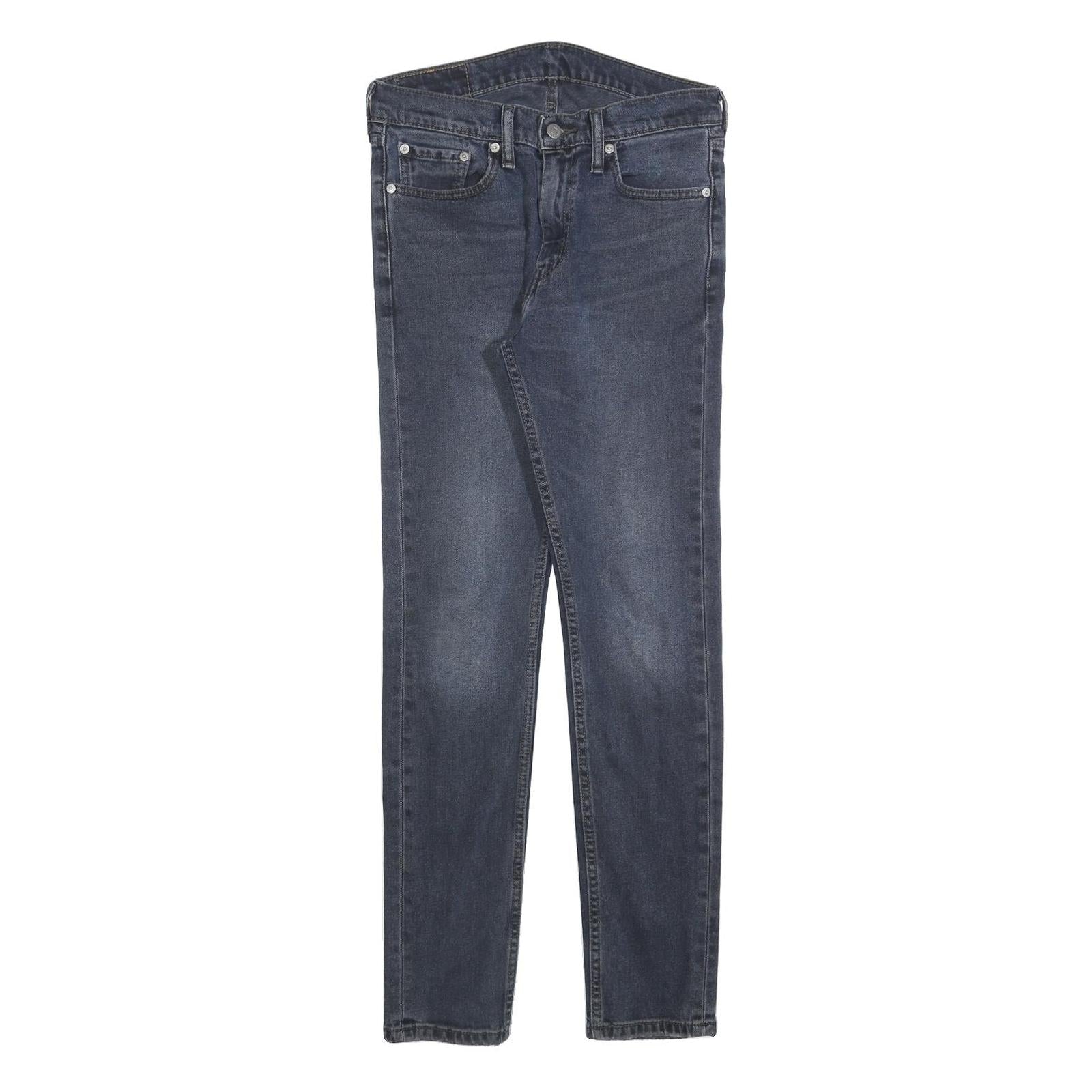 LEVI'S 510 Mens Slim Blue Jeans Denim Medium W30 L32 Stylish Zip Closure