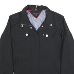 TOMMY HILFIGER Womens Black Zip Jacket S Polyester Blend Casual Stylish