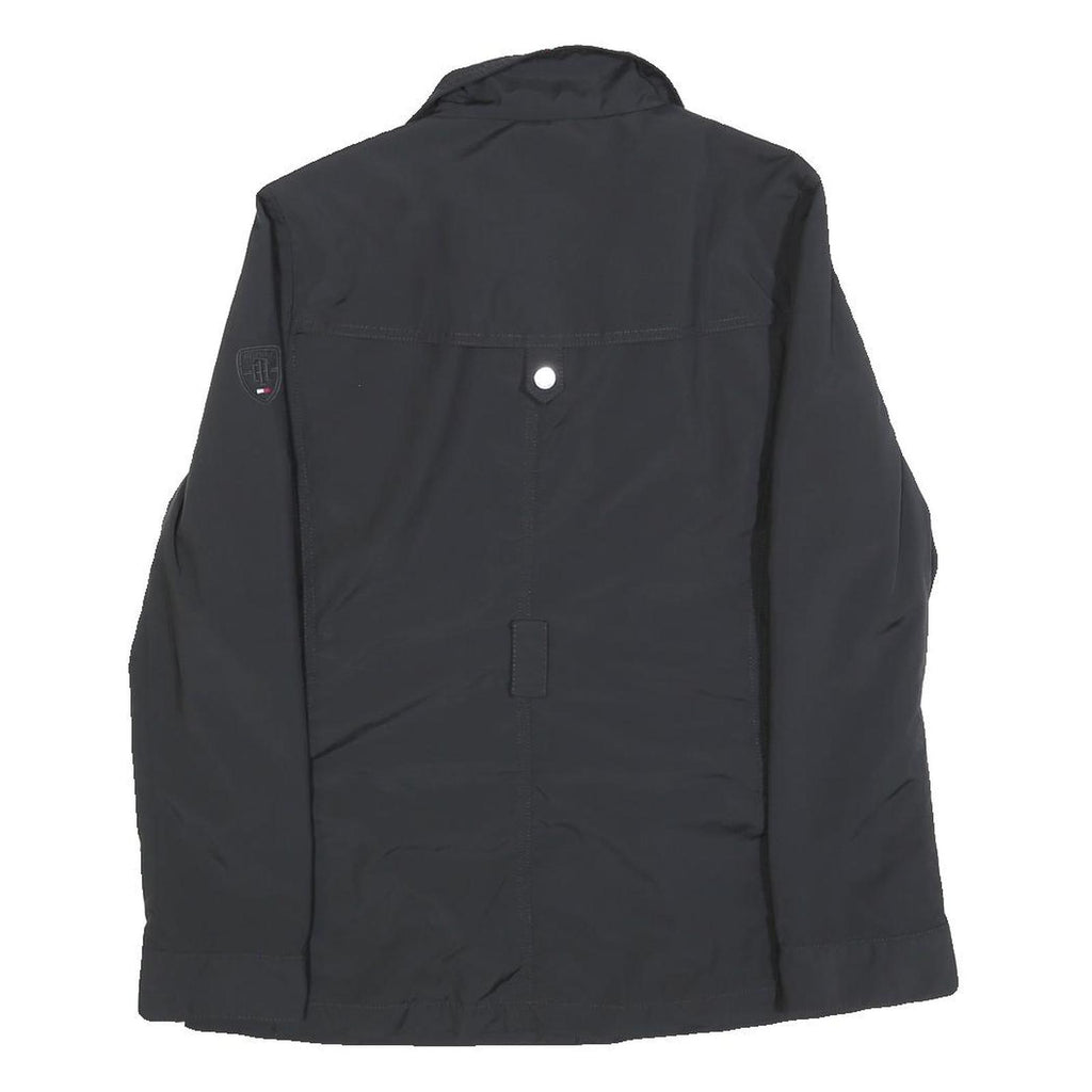 TOMMY HILFIGER Womens Black Zip Jacket S Polyester Blend Casual Stylish