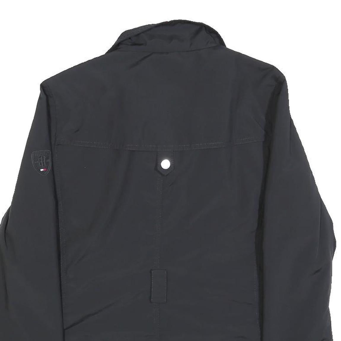 TOMMY HILFIGER Womens Black Zip Jacket S Polyester Blend Casual Stylish