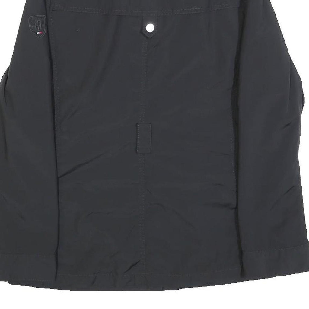 TOMMY HILFIGER Womens Black Zip Jacket S Polyester Blend Casual Stylish