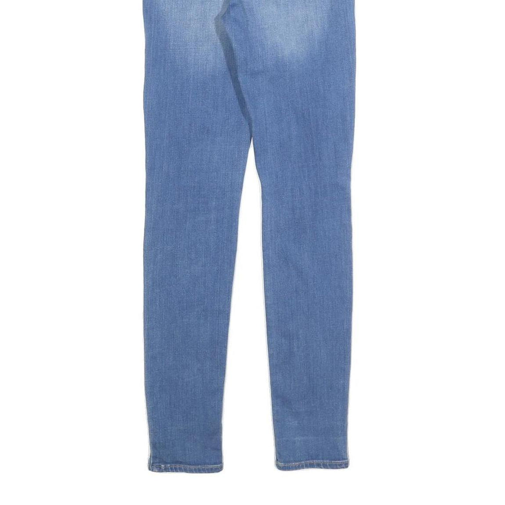 LEVI'S 721 Womens Jeans Blue Slim Skinny Denim Medium W26 L30 Stretch Zip