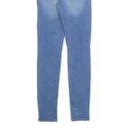 LEVI'S 721 Womens Jeans Blue Slim Skinny Denim Medium W26 L30 Stretch Zip