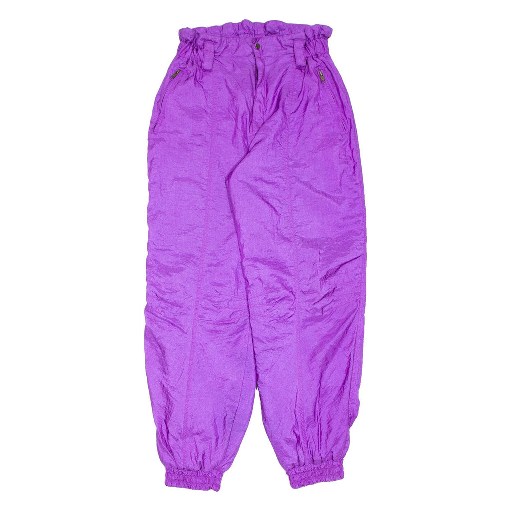PLAY CREW Womens Snow Pants Purple Tapered L W28 L31