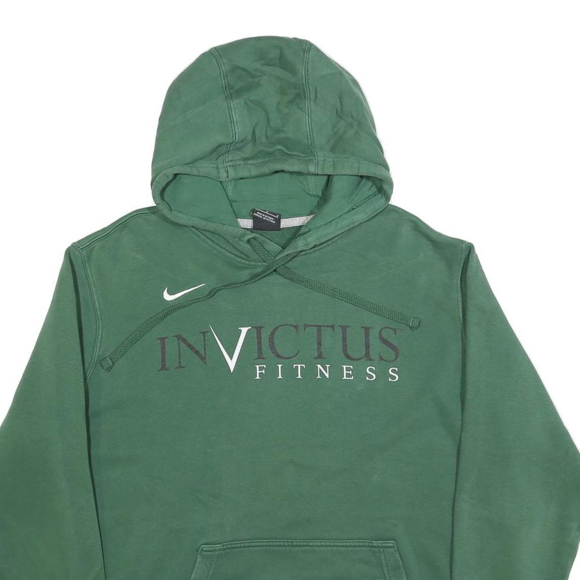 NIKE Mens Green Invictus Fitness Pullover Hoodie L Casual Sports Sweatshirt