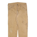 GRAVEL GEAR Mens Cotton Blend Beige Regular Fit Straight Leg Trousers W34 L32