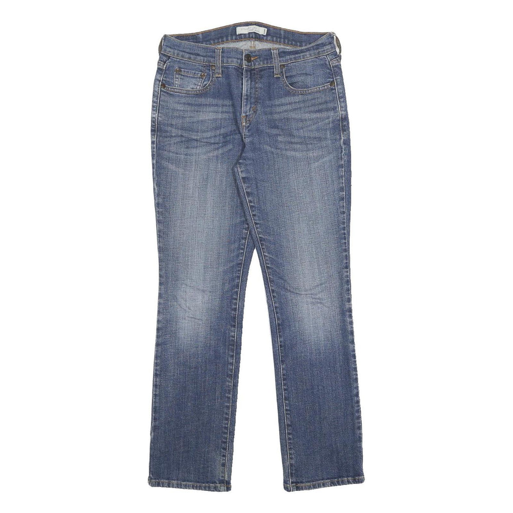 LEVI'S 505 Womens Jeans Blue Regular Straight Denim Medium W28 L28 Classic Zip