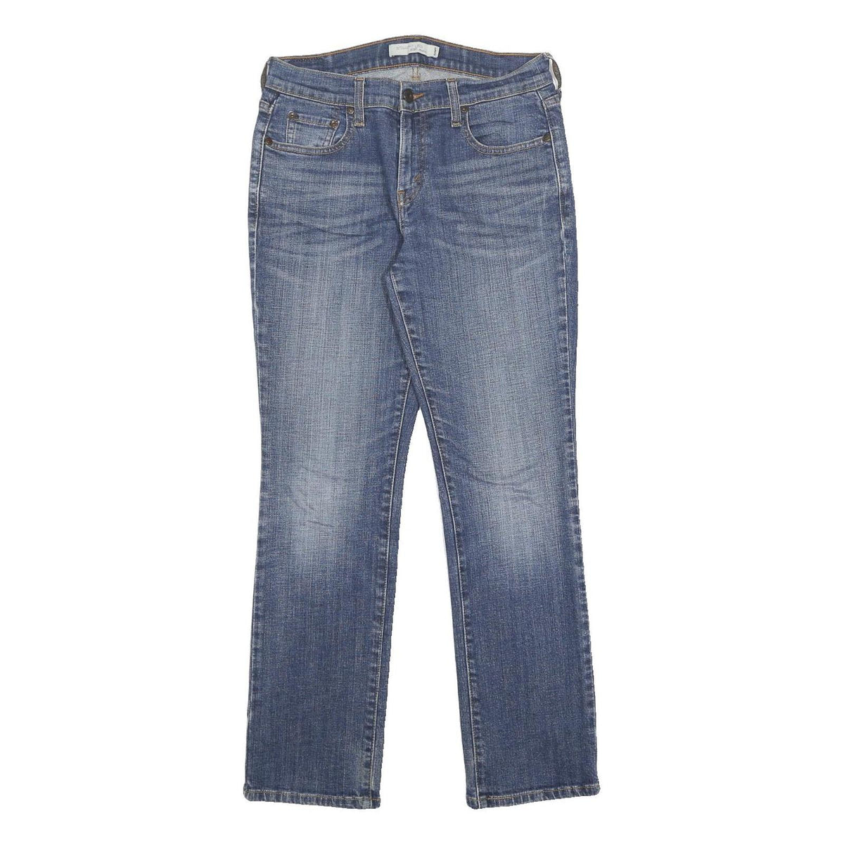 LEVI'S 505 Womens Jeans Blue Regular Straight Denim Medium W28 L28 Classic Zip