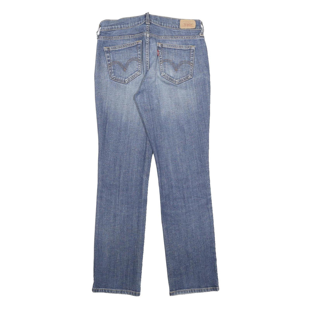 LEVI'S 505 Womens Jeans Blue Regular Straight Denim Medium W28 L28 Classic Zip