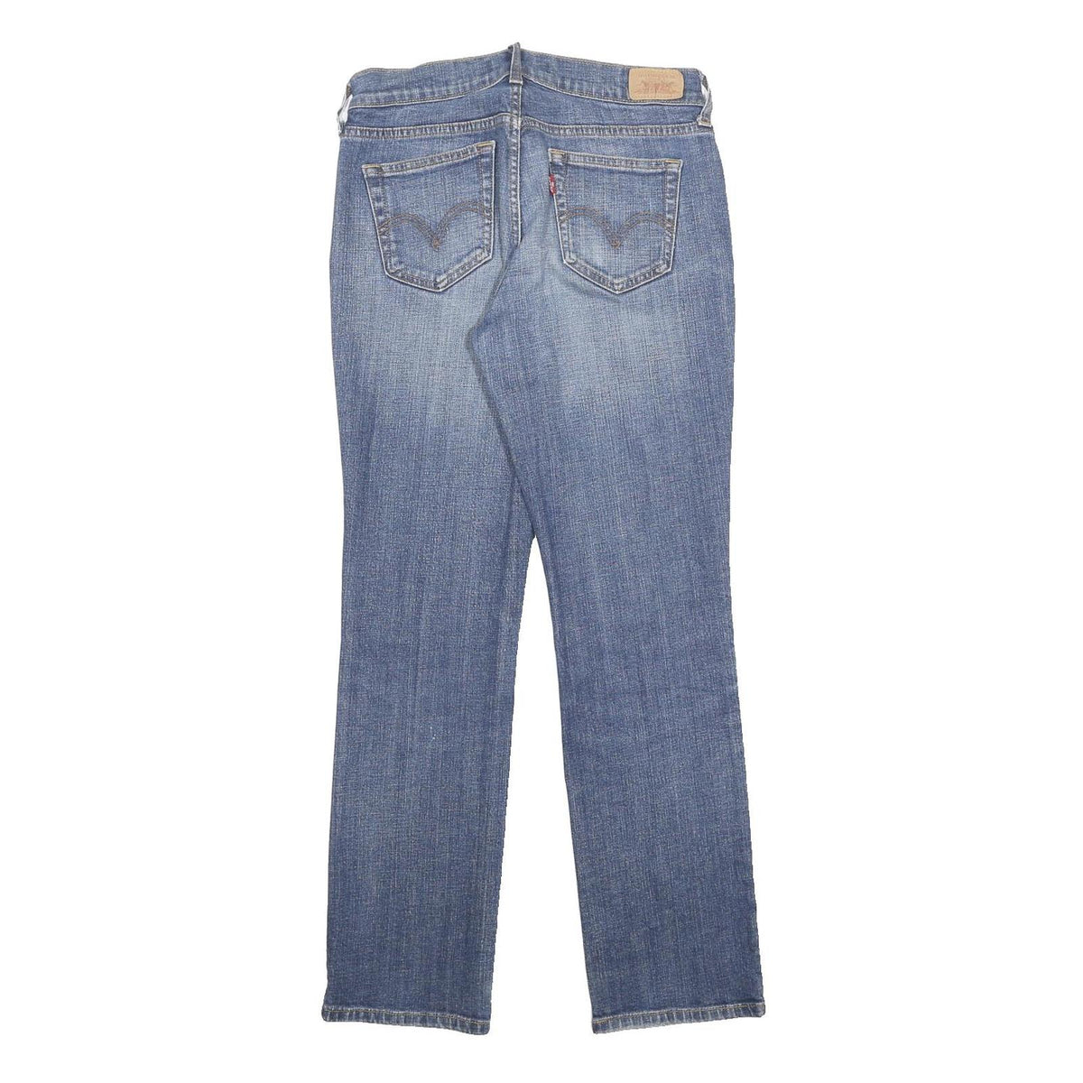 LEVI'S 505 Womens Jeans Blue Regular Straight Denim Medium W28 L28 Classic Zip