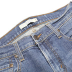 LEVI'S 505 Womens Jeans Blue Regular Straight Denim Medium W28 L28 Classic Zip