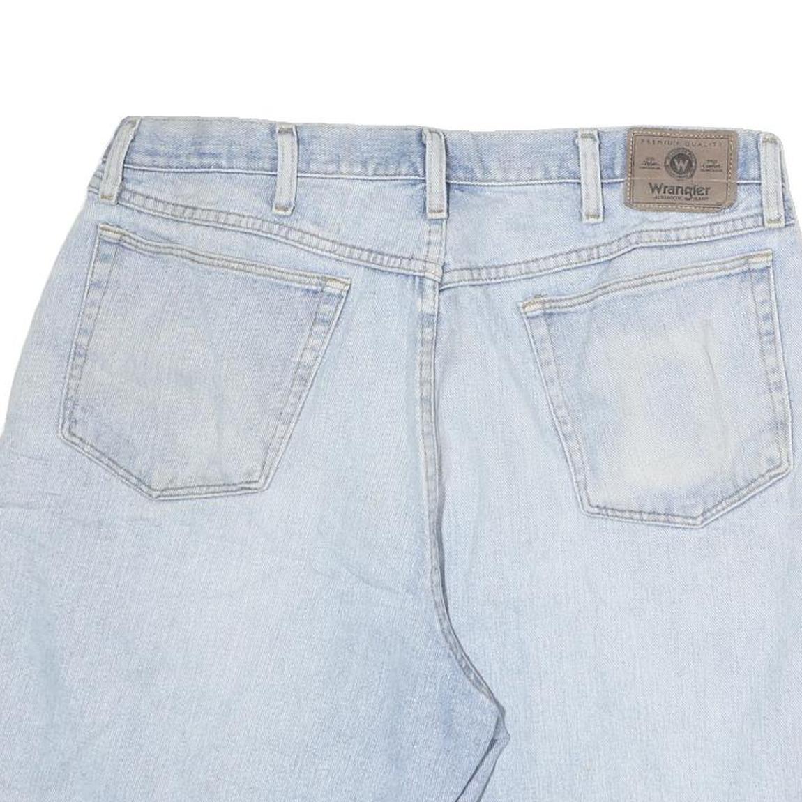 WRANGLER Mens Denim Blue Casual Shorts M W36 Cotton Classic Fit Summer