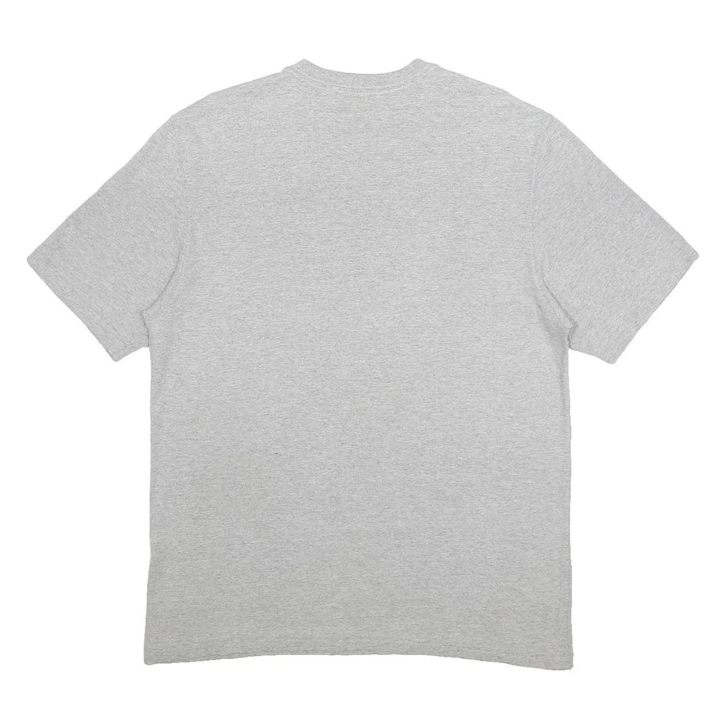 CARHARTT Mens Grey & Yellow Logo Print T-Shirt L Short Sleeve Crew Neck Casual