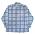 GREEN VILLAGE Mens Shirt Blue Check Long Sleeve S