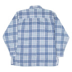 GREEN VILLAGE Mens Shirt Blue Check Long Sleeve S