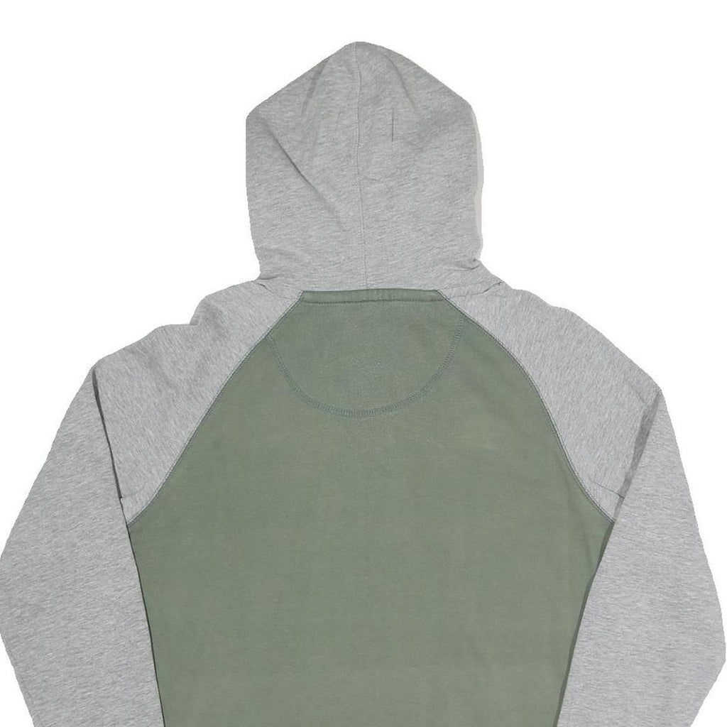 K-WAY Mens Green & Grey Pullover Hoodie S Cotton Blend Casual