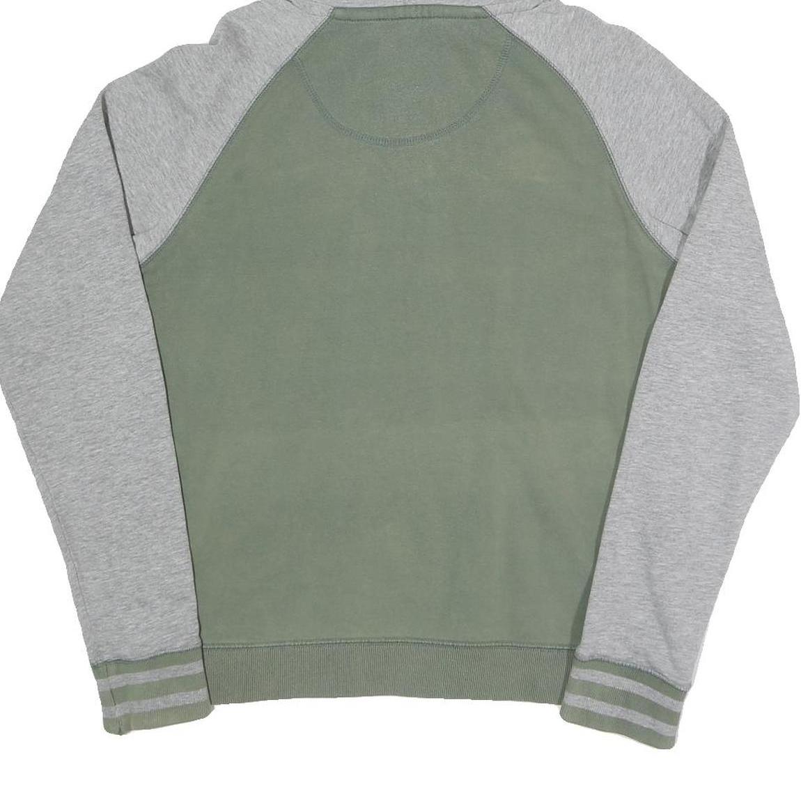 K-WAY Mens Green & Grey Pullover Hoodie S Cotton Blend Casual