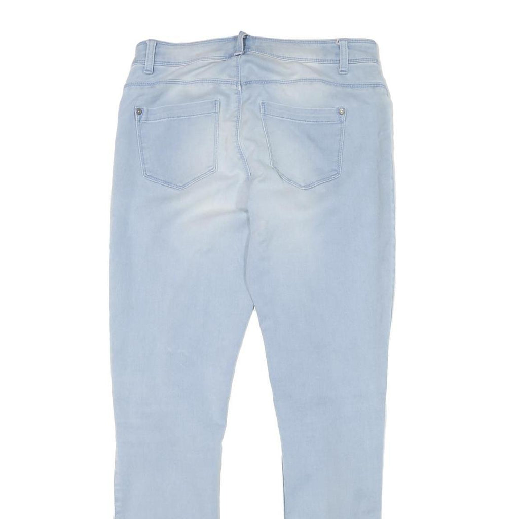 ONLY Womens Slim Light Blue Denim Jeans Cotton Blend W30 L30 Zip Casual