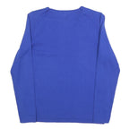 TOMMY HILFIGER Womens Blue Plain V-Neck Basic Knit M Cotton Blend Jumper Casual