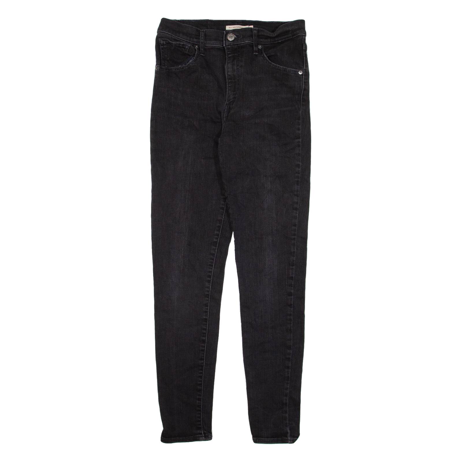 LEVI'S Mile High Womens Jeans Black Slim Skinny W28 L30
