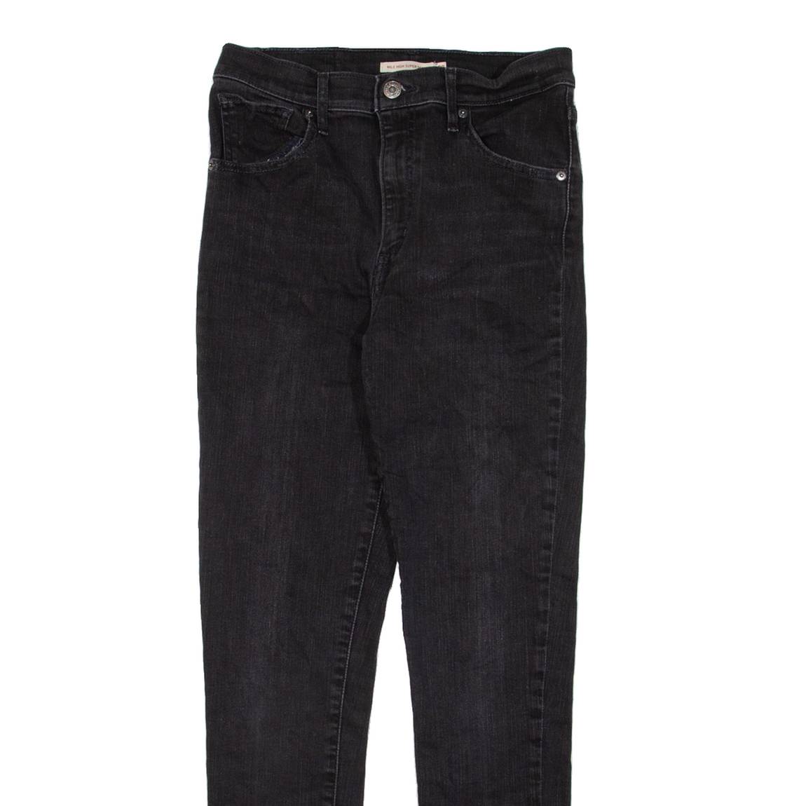 LEVI'S Mile High Womens Jeans Black Slim Skinny W28 L30