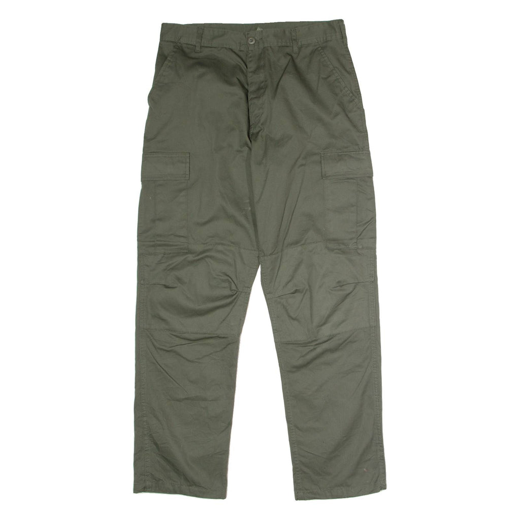 ROTHCO BDU US Military Cargo Mens Twill Trousers Green Regular Straight W34 L32