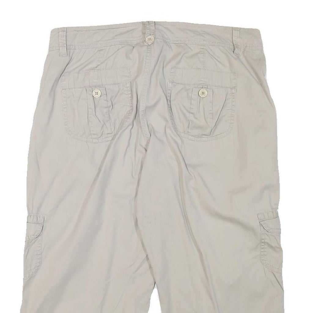 GLORIA VANDERBILT Womens Beige Casual Cargo Shorts XL W34 Comfortable Cotton