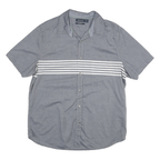 NAUTICA Mens Blue Shirt L Classic Fit Cotton Blend Casual Button Down