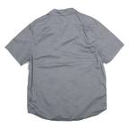 NAUTICA Mens Blue Shirt L Classic Fit Cotton Blend Casual Button Down