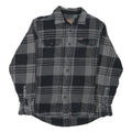 ORVIS Mens Black & Grey Check Shirt S Classic Cotton Blend Button Front