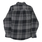 ORVIS Mens Black & Grey Check Shirt S Classic Cotton Blend Button Front