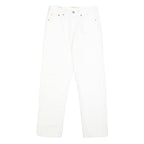 LEVI'S Wedgie Womens Jeans White Regular Straight Denim W26 L28 Button