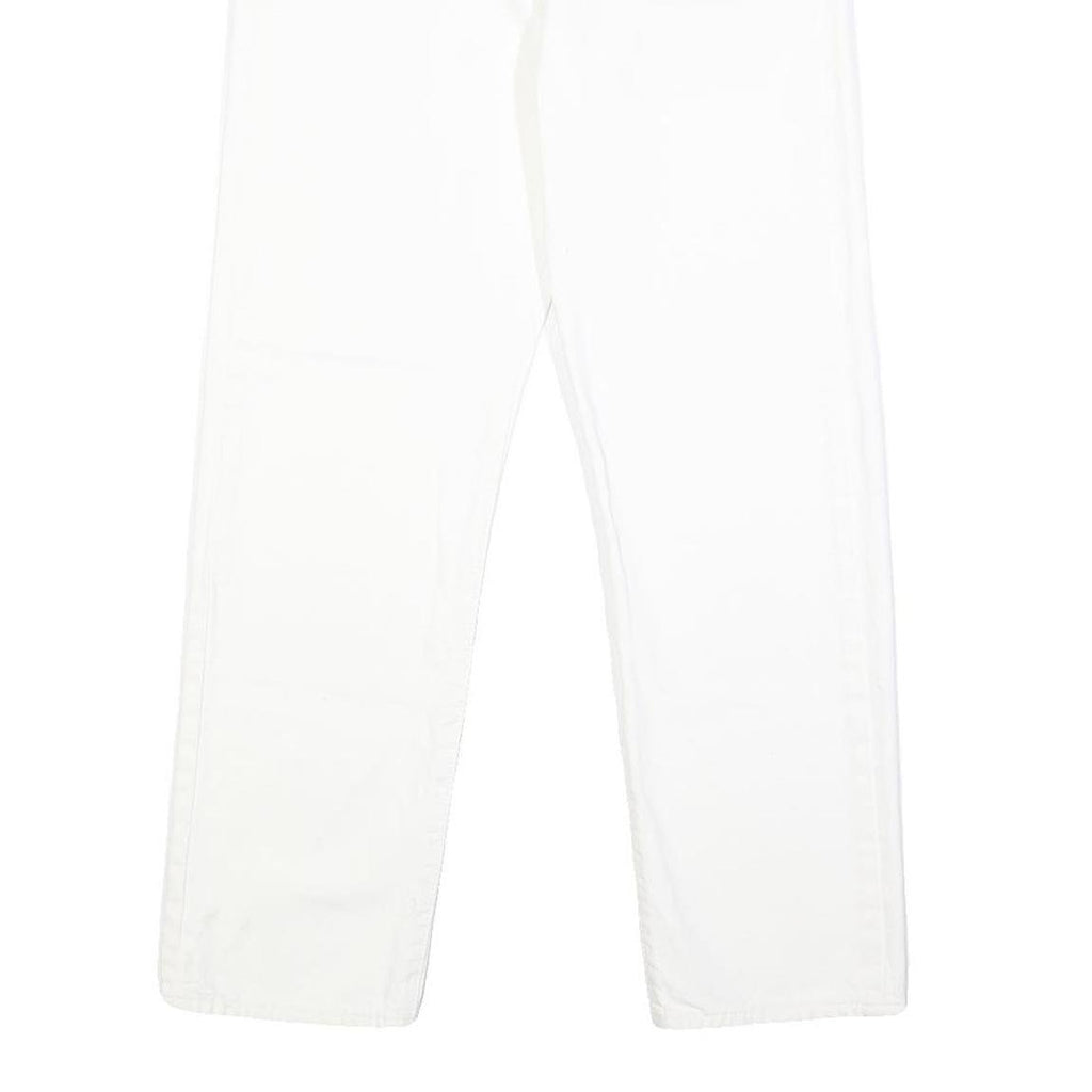 LEVI'S Wedgie Womens Jeans White Regular Straight Denim W26 L28 Button