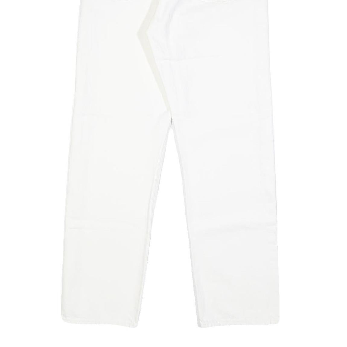 LEVI'S Wedgie Womens Jeans White Regular Straight Denim W26 L28 Button