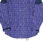 ODLO Mens Blue Navy Polyester Blend Track Jacket M Patterned Zip Closure