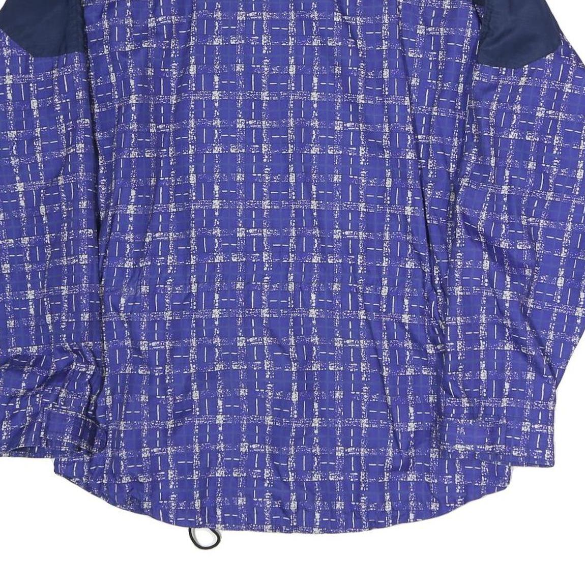 ODLO Mens Blue Navy Polyester Blend Track Jacket M Patterned Zip Closure