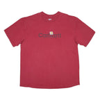 CARHARTT Mens Red Graphic T-Shirt XL Short Sleeve Crew Neck Casual
