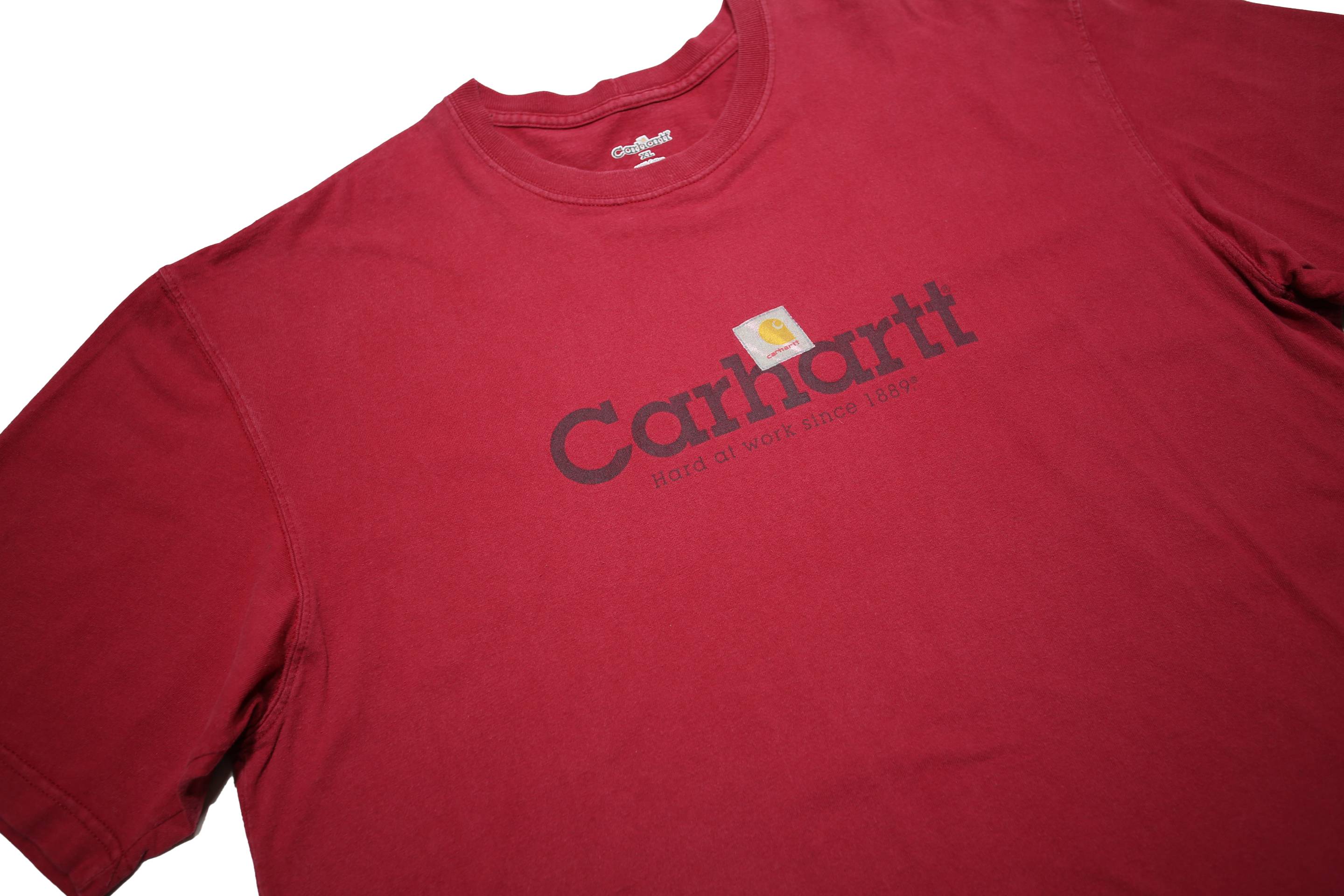 CARHARTT Mens Red Graphic T-Shirt XL Short Sleeve Crew Neck Casual