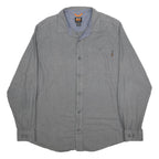 TIMBERLAND PRO Mens Grey Cotton Shirt XL Workwear Casual Long Sleeve Button