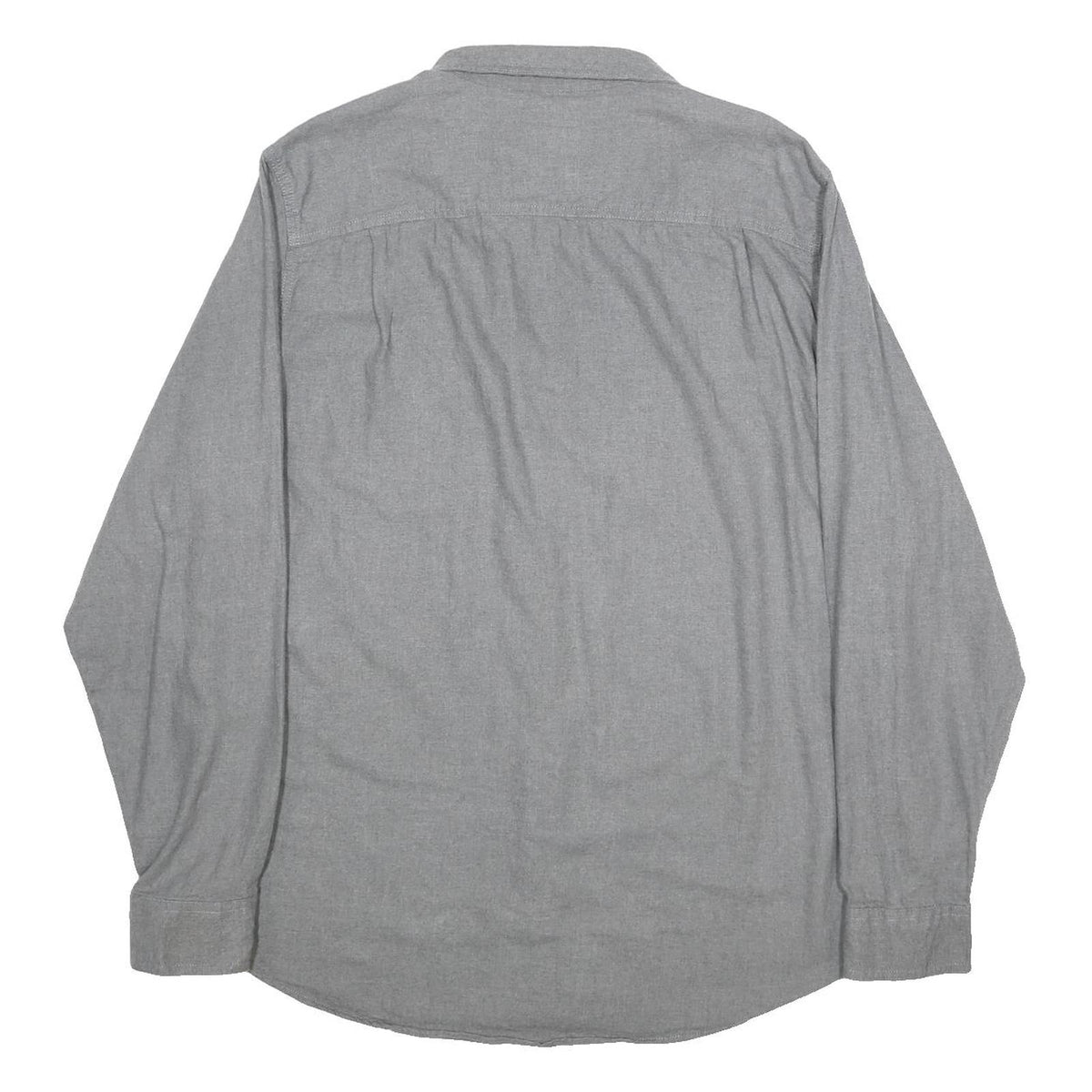 TIMBERLAND PRO Mens Grey Cotton Shirt XL Workwear Casual Long Sleeve Button