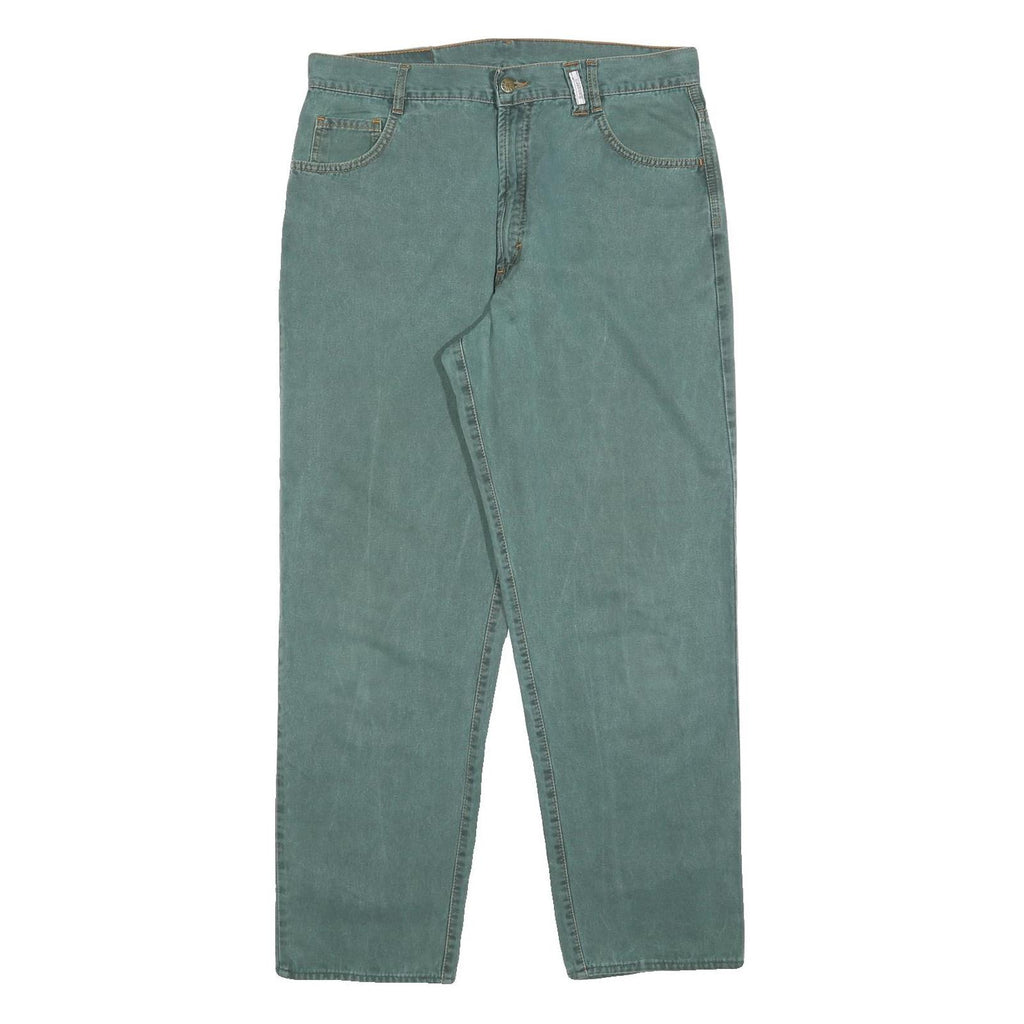 RANGERS Mens Regular Fit Cotton Blend Jeans Blue W34 L30 Classic Zip Pockets