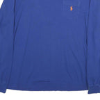 POLO RALPH LAUREN Mens Blue Long Sleeve Crew Neck T-Shirt XL Cotton Classic Fit