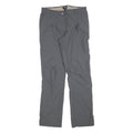 SALEWA Womens Grey Polyester Regular Fit Straight Leg Trousers W32 L34 Outdoor