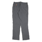 SALEWA Womens Grey Polyester Regular Fit Straight Leg Trousers W32 L34 Outdoor