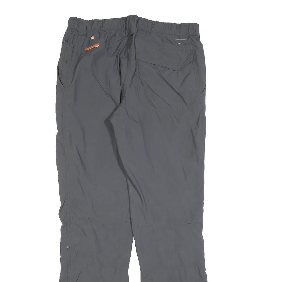 SALEWA Womens Grey Polyester Regular Fit Straight Leg Trousers W32 L34 Outdoor