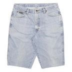 WRANGLER Mens Denim Shorts Light Blue XL W33 Classic Fit Cotton Blend
