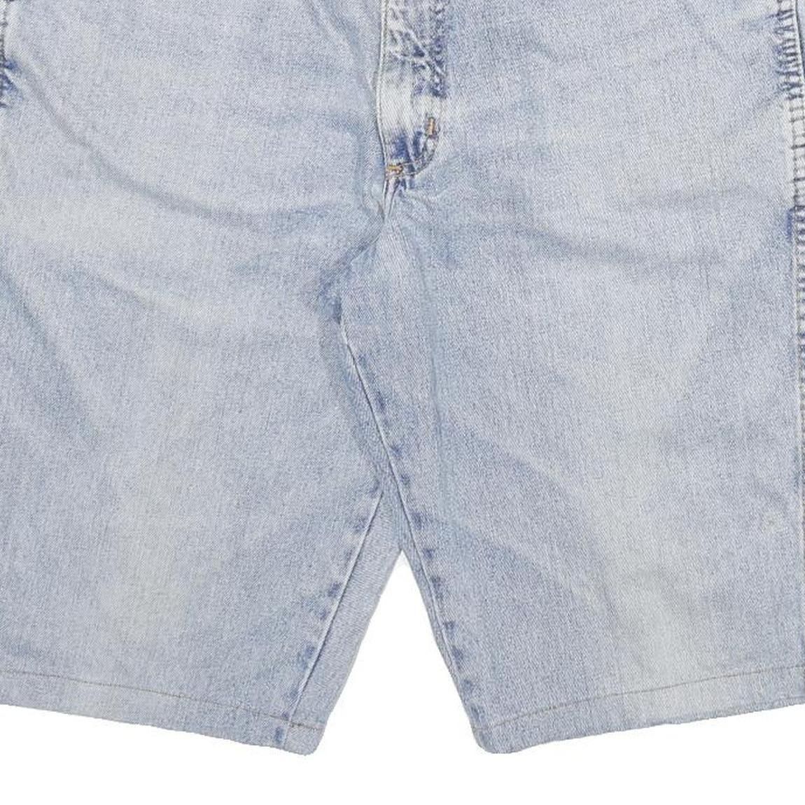 WRANGLER Mens Denim Shorts Light Blue XL W33 Classic Fit Cotton Blend