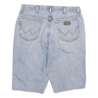 WRANGLER Mens Denim Shorts Light Blue XL W33 Classic Fit Cotton Blend
